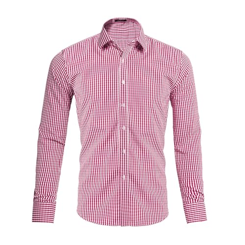 Chemise pour hommes sans repassage style habillé décontracté