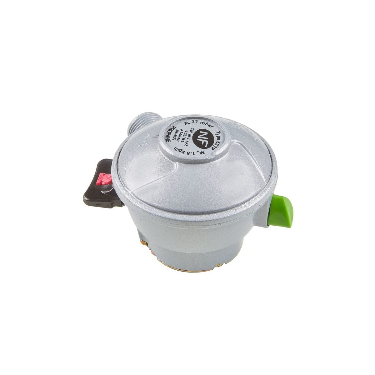 Kit Détendeur Gaz Butane 28 Mbar + Tuyau Flexible 2 M - Pour Bouteille 13 Kg, Réchaud, Chauffage