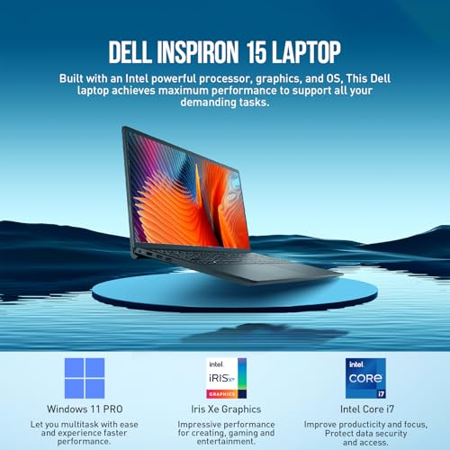 Image of Dell 2023 Newest Inspiron Laptop, 15.6 Inch Display, AMD Ryzen 5 3450U Processor, 16GB RAM, 512GB SSD, AMD Radeon Vega 8 Graphics, Wi-Fi, Webcam, Windows 11 Home in S Mode, Bundle with JAWFOAL
