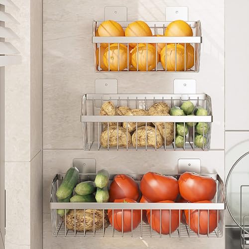 Cestas de acero inoxidable 304 duraderas para baño y cocina 5