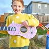 Colorations Decorate Your Own Guitars, Set of 12, Sturdy Cardboard Guitars for Kids, 3 Strings to Strum, Inidvidually Decorate and Personalize Each Guitar, Kids Craft, Craft for Children #3