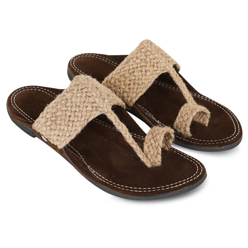 Image of DFR Ethnic Sandals For Boys Men, Comfortable Men's Rajasthani Slippers Chappals
