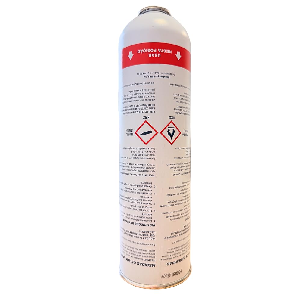 HyChill Minus 60 Refrigerante Técnico Orgánico - Envase Desechable 995 ml - 350gr Carga Neta - Uso Profesional - para Aplicaciones de climatización y refrigeración (3 ENVASES)