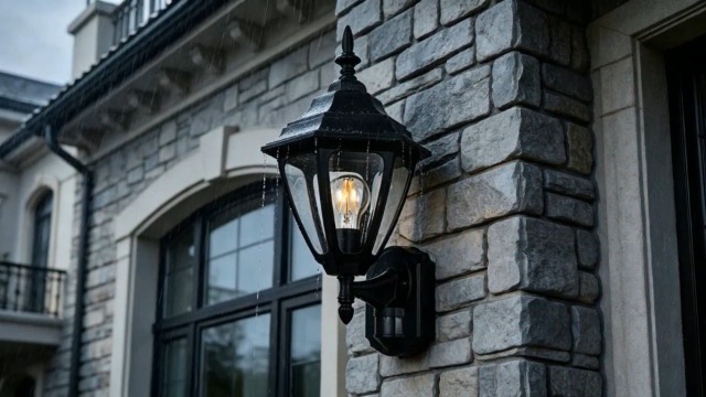 Image of Porch Lights Outdoor Motion Sensor Wall Sconce Anti-Rust Aluminum, Exterior Outdoor Wall Lights Dusk to Dawn Porch Light Fixture Wall Mount for House Outside Patio Large