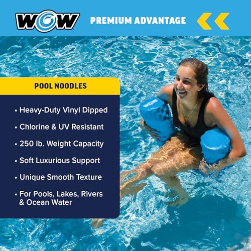 Image of World of Watersports First Class Foam Pool Noodles for Swimming and Floating, Pool Floats, Lake Floats
