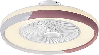 Plafoniera Led Soffitto,Lampada Moderna Per Ventilatore A Soffitto Con Telecomando Luce A 3 Colori 3 Velocità Vento Ventilatori A Soffitto 220V Illuminazione A Led Per Camera Da Letto Soggiorno