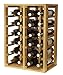 Expovinalia Flaschenregal in Kiefer für 24 Flaschen, Holz, Dunkle Eiche, 66 x 46 x 32 cm