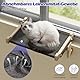 Eukue Katzen Hängematte Fensterplätze, Katzen Fensterliege für Katzen mit Massivholz und Metall, Stabiles Fensterbrett Katzen, Katzenliege Fenster, katzenhängebett Fenster (bis 30 kg)