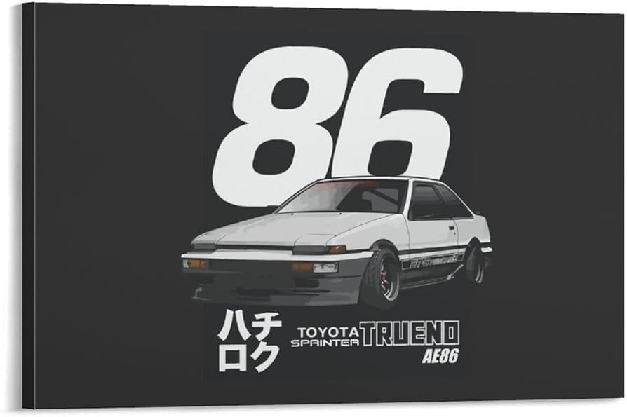 頭文字D イニシャルD AE86 パネルアート 頭文字D イニシャルD AE86 パネルアート
