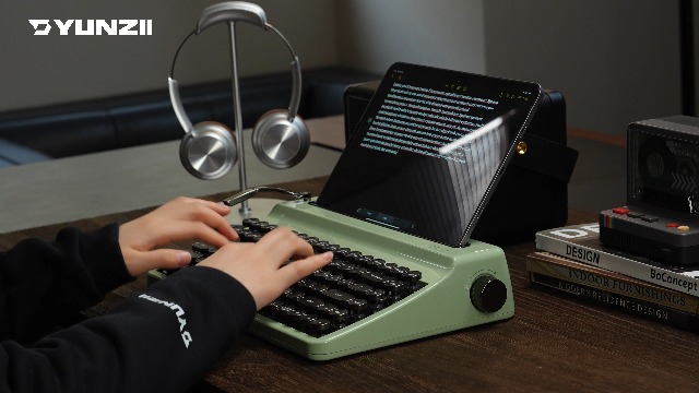 Amazon | YUNZII QL75 タイプライターキーボード ワイヤレス レトロ