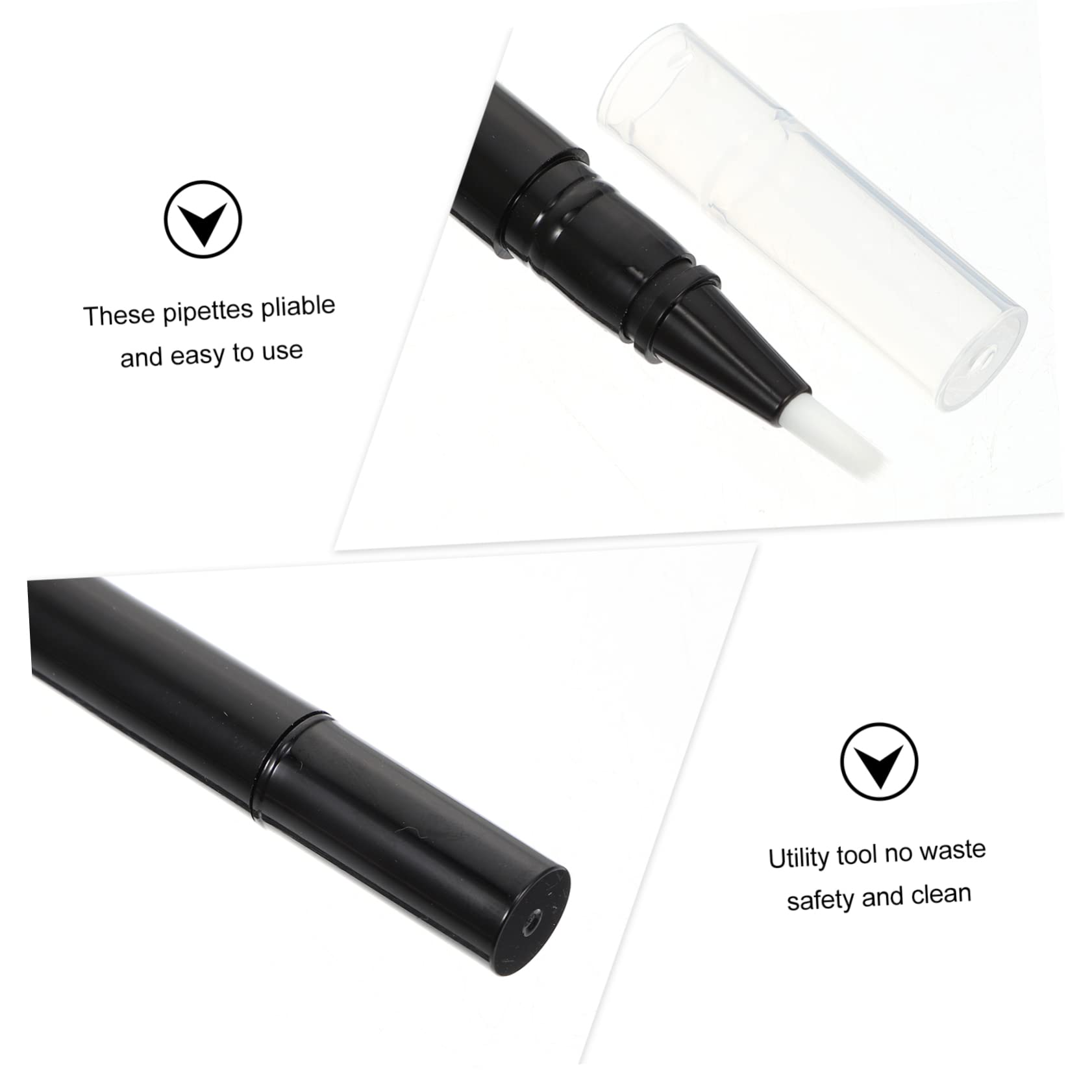 Mikinona 30 Stk Drehstift Für Nagellack Stift Für Wimpernwachstumsflüssigkeiten Einweg-lippenstift- Weiblicher Manikürestift Leerer Stiftvorrat Transparente Bilden Plastik