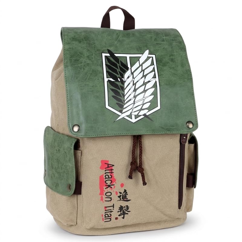 Image of Anime Inspired Backpack for Boys & Girls | Stylish Printed Casual School & College Bag | Canvas Laptop Backpack