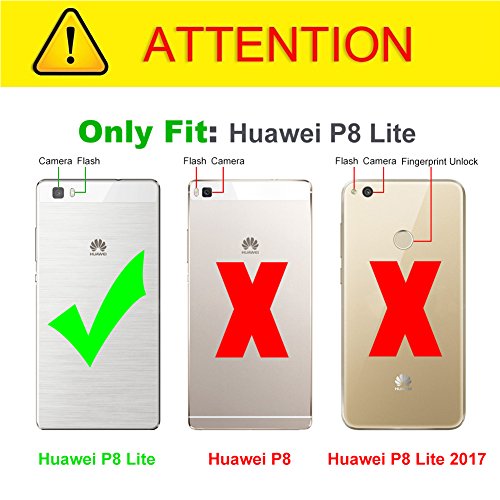 J&D Compatibile per Cover Huawei P8 Lite, [Goccia