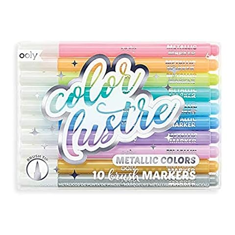 OOLY, Color Lustre, Metallic Brush Markers - Set of 10 Cover