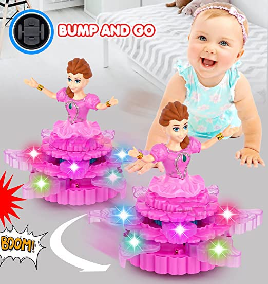 Nmii Princess Angel Girl Musical Dancing Doll 360 Auto Rotating