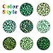 PH PandaHall 4200pcs Glass Seed Beads 3mm Transparent Pony Bead Green Small Beads Kit Transparent Mini Spacer Czech Beads for Earring Bracelet Necklace Waist Chain Jewelry Making, 0.8mm Hole