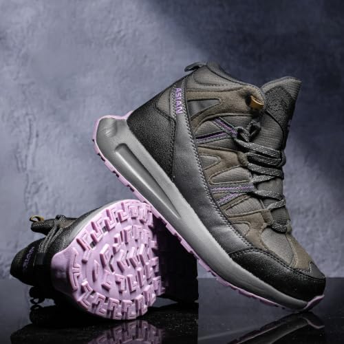 Image of ASIAN Everest W-21 Women's Trekking & Hiking Shoes | Durable Outdoor Footwear with Anti-Slip Outsole, Soft Cushion Comfort & Water-Resistant Upper | Ideal for Travel, Biking & Trails