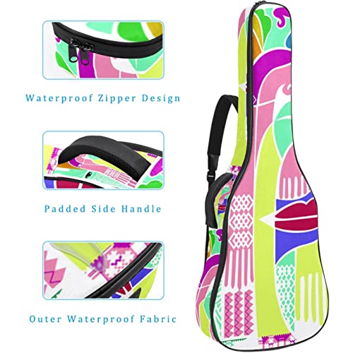 Housse de transport étanche pour guitare avec bandoulière réglable Motif abstrait, Multicolore 04, 42.9×16.9×4.7 in… - Les Beatles, Paul McCartney, John Lennon, RIngo Starr, George Harrison Housse de transport étanche pour guitare avec bandoulière réglable Motif abstrait, Multicolore 04, 42.9x16.9x4.7 in… – Image 5
