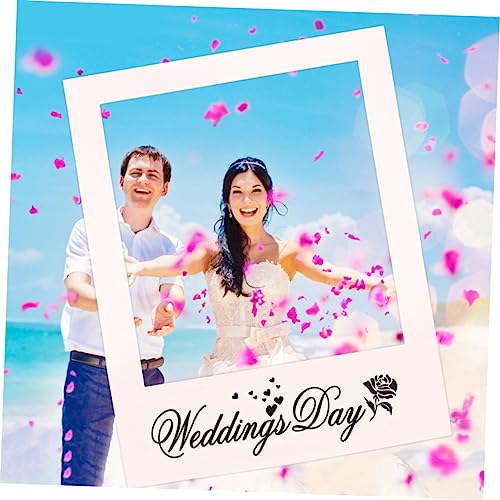 Gadpiparty 3Pcs Moldura De Cabine De Foto DIY Moldura De Selfie Personalizada Moldura De Foto Cabine