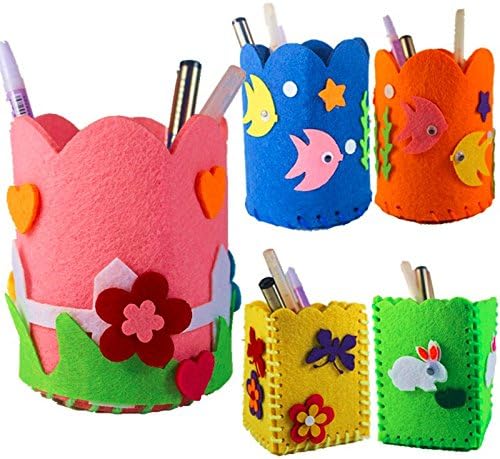 1PC New Handmade Pens Children Educational Toys Desktop Storage Box Eva Foam Craft Kids DIY Container Pen Holder on sales