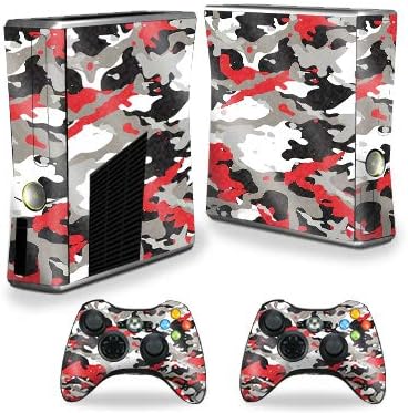 MIGHTY SKINS MightySkins Glossy Glitter Skin for Xbox 360 S Console - Red Camo | Protective, Durable High-Gloss Glitter Finish | Easy to Apply, Remove, and Change Styles | Made in The USA image 3