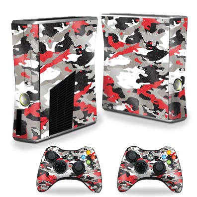 Mightyskins Glossy Glitter Skin For Xbox 360 S Console - Red Camo | Protective, Durable High-Gloss Glitter Finish | Easy To Apply, Remove, And Change Styles | Made In The Usa #TOP7