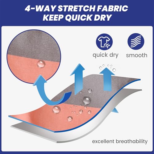Image of maamgic Mens 7 inch Stretch Swim Trunks Quick Dry Mesh Lining Swimwear Bathing Suits
