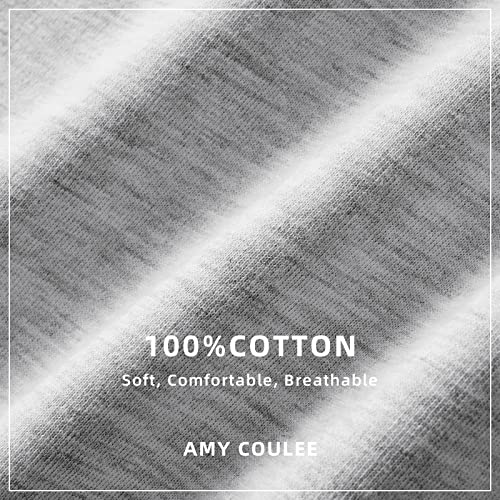 Amy Coulee Mens Cotton Athletic Pants Open Bottom Running Sweatpants Straight Leg Casual Joggers With Pockets (Gray, L) #TOP4