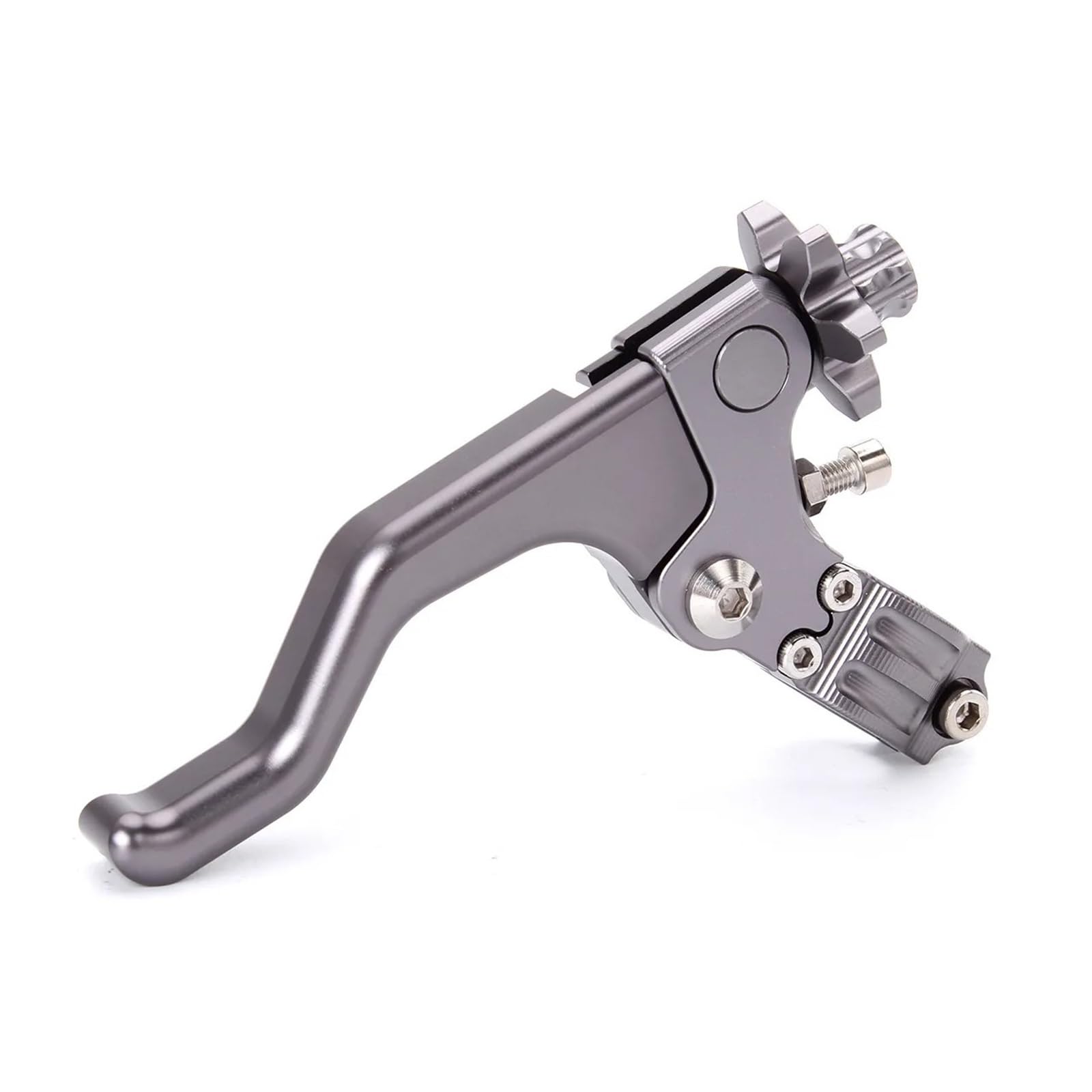 JWQEBNS Motorcycle Brake Clutch Levers for CRF250R CRF450R CRF230F XR230 for Suzuki for Ducati for Kawasaki 22MM CNC Short Stunt Clutch Lever Cable System(Grey)