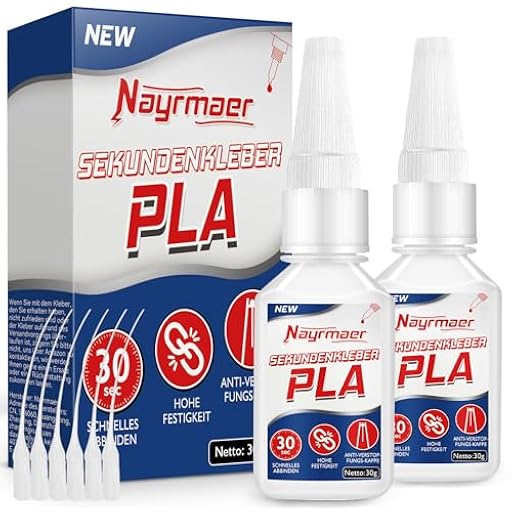 Nayrmaer Pegamento PLA 60 g para impresión 3D con tapa antiobstrucción – para plástico, PLA, PETG y TPU | Ya disponible en tu tienda friki favorita! En mundofriki.es!
