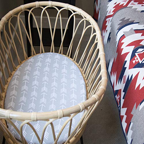 Bassinet Sheets For Baby Girl & Baby Boy | Nursery Bedding Mattress Cover & Changing Pad Cover | Universal Size Fitted Sheet For Bassinet For Baby & Mattress Pad | Ultra-Soft Cotton Fabric 2-Pack Set #TOP7