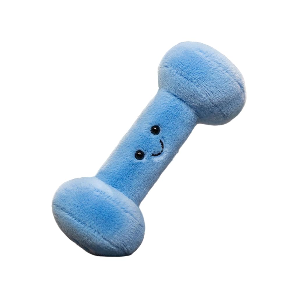 GMBYLBY Baby Friendly Dumbbell Shaped Plush Toy Throw Pillow Early Learning Sensory Blue Infant Girls Boys
