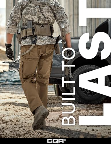 Image of CQR Men's Tactical Pants, Water Resistant Ripstop Cargo Pants, Lightweight EDC Work Hiking Pants, Outdoor Apparel