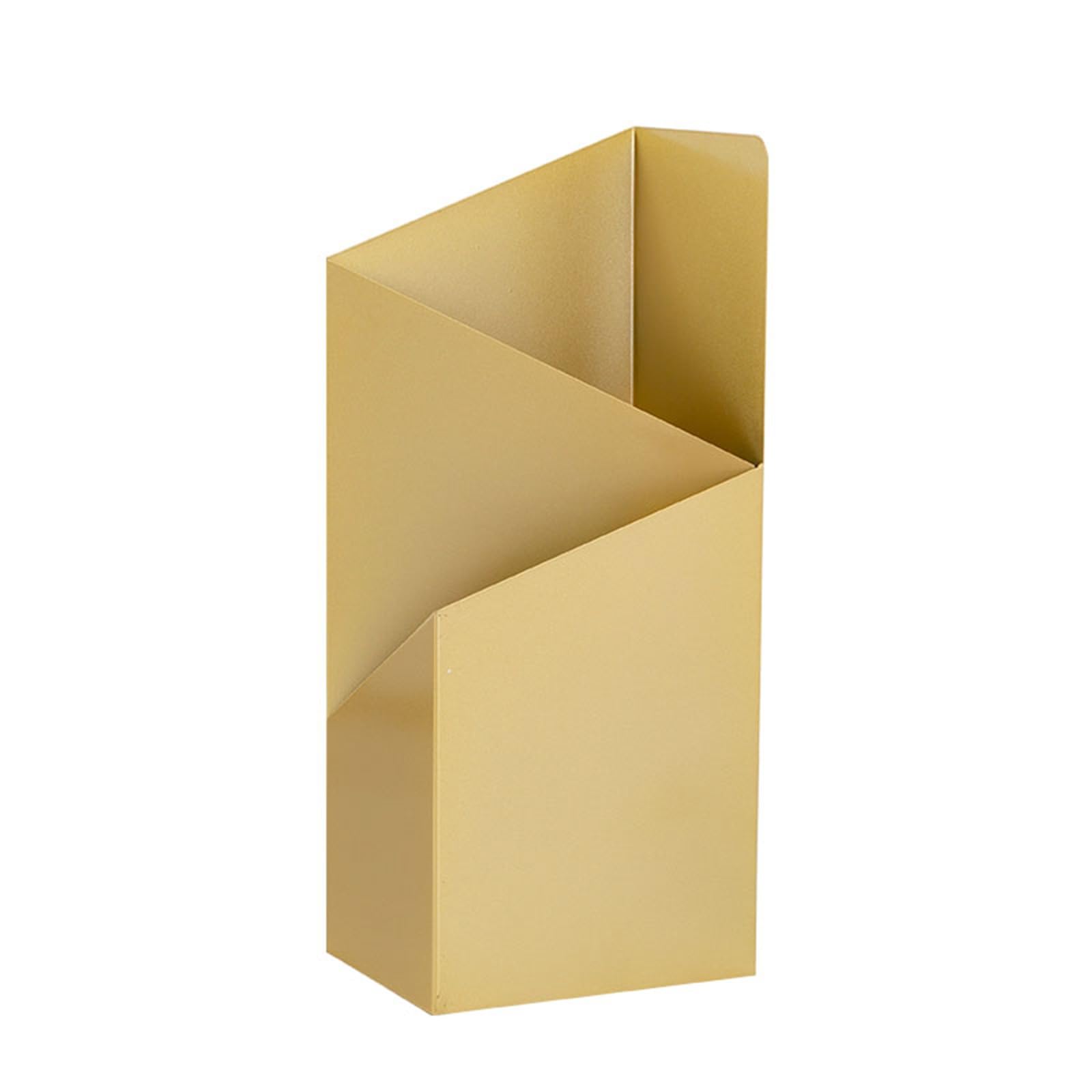 WQPMNYG Large Metal Umbrella Stand for Entryway - Modern Commercial Design Ideal for Home & Office Entrance (Gold)