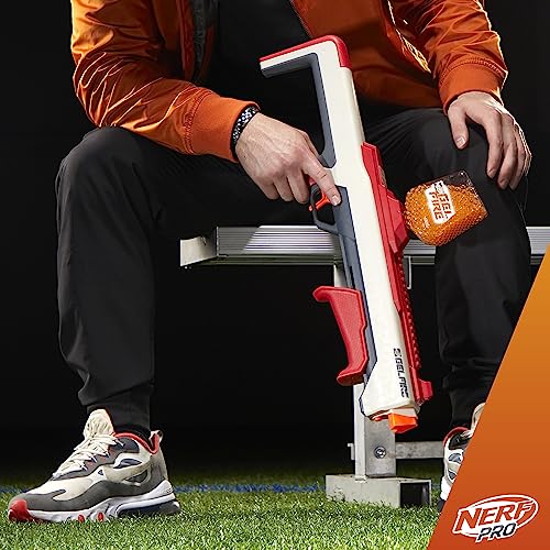 Image of Nerf Pro Gelfire Raid Blaster, Fire 5 Rounds at Once, 10,000 Gel Rounds, 800 Round Hopper, Eyewear, Toys for Teens Ages 14 & Up