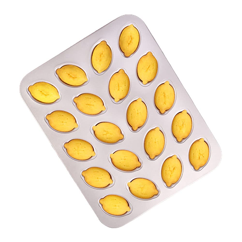 CANDeal 20 wnęk nieprzywierająca forma do pieczenia ciasta w kształcie cytryny, nowość taca do pieczenia ciasta cytrynowego