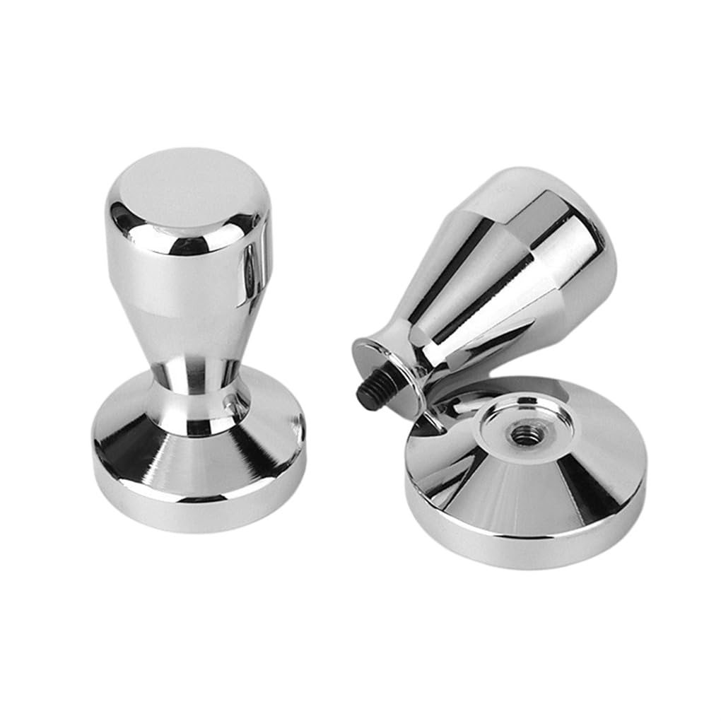 2 zestaw ze stali nierdzewnej tamper do kawy w proszku mielona fasola przyprawa narzędzie odłączana ręczna prasa biurowa przybory kuchenne piekarnia 53 mm