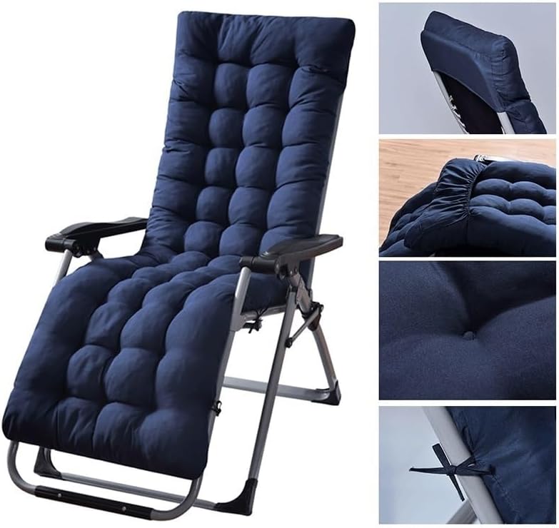 Miniatura 4 de Cojín para sofá mecedora de 67 pulgadas, para patio, para interiores y exteriores, reversible, con lazos y cubierta superior, cojines