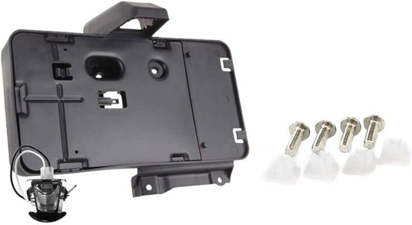 Black Rear License Plate Holder with Lamp for 2007-2016 Wrangler JK License Plate Tag Frames Brackets Accessories