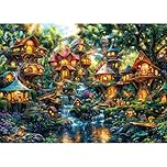 Jigsaw Puzzles for Adults 1000, Impossible Puzzle for Adults Educational Games. Challenging Puzzles, Puzzle Game for The Whole for Women, Gifts for Men, Theme:Elf House