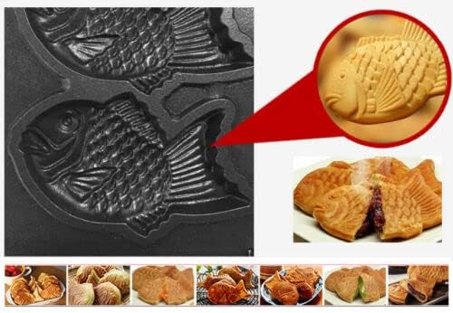 FY-112 Electric Fish Type Waffle Machine Japanese Taiyaki Maker Fryer 220V