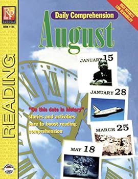 Paperback Daily Comprehension: August | Reproducible Activity Book