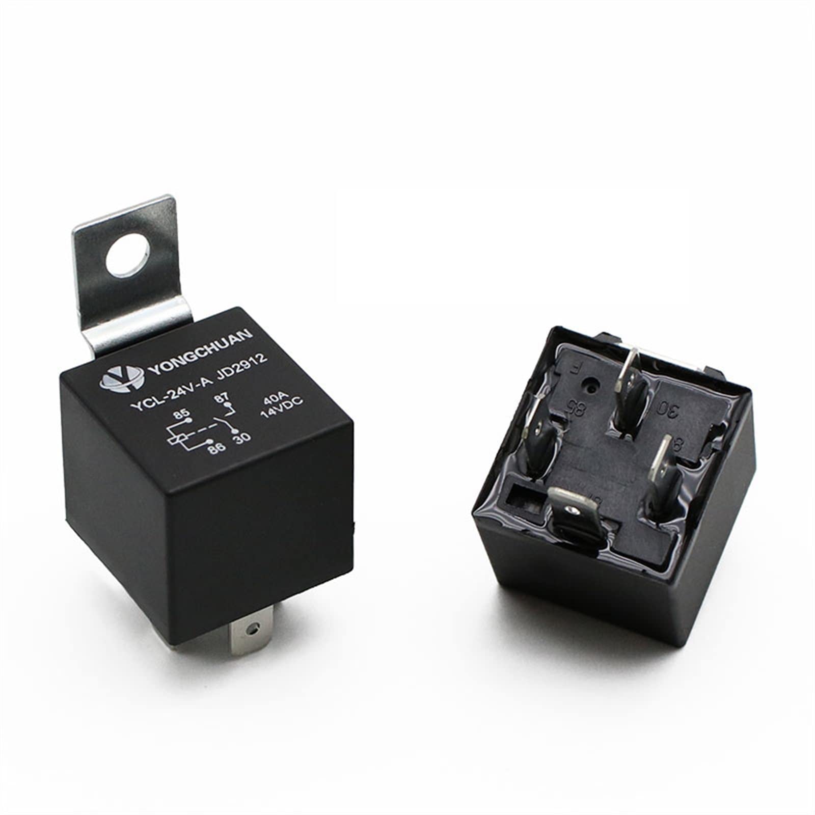 Relais de voiture étanche 4 broches 24V 40A pour phares de camion et climatisation x50