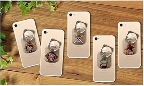 Amazon 全機種対応 スマホリング ホルダーリング One Piece Smart Ring ワンピース スマート リング スタンド キャラクター スマートフォン リング 360度回転 ホルダーリング Ace エイス ホールドリング 通販
