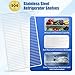 240360908 Refrigerator Shelves 2 Pack Compatible with frigidaire & kenmore Replace 240360901, 240360905, 3189137, AP5805565, EAP9492365, 25 1/2 X 16 1/2 Inch Fridge Wire Shelf
