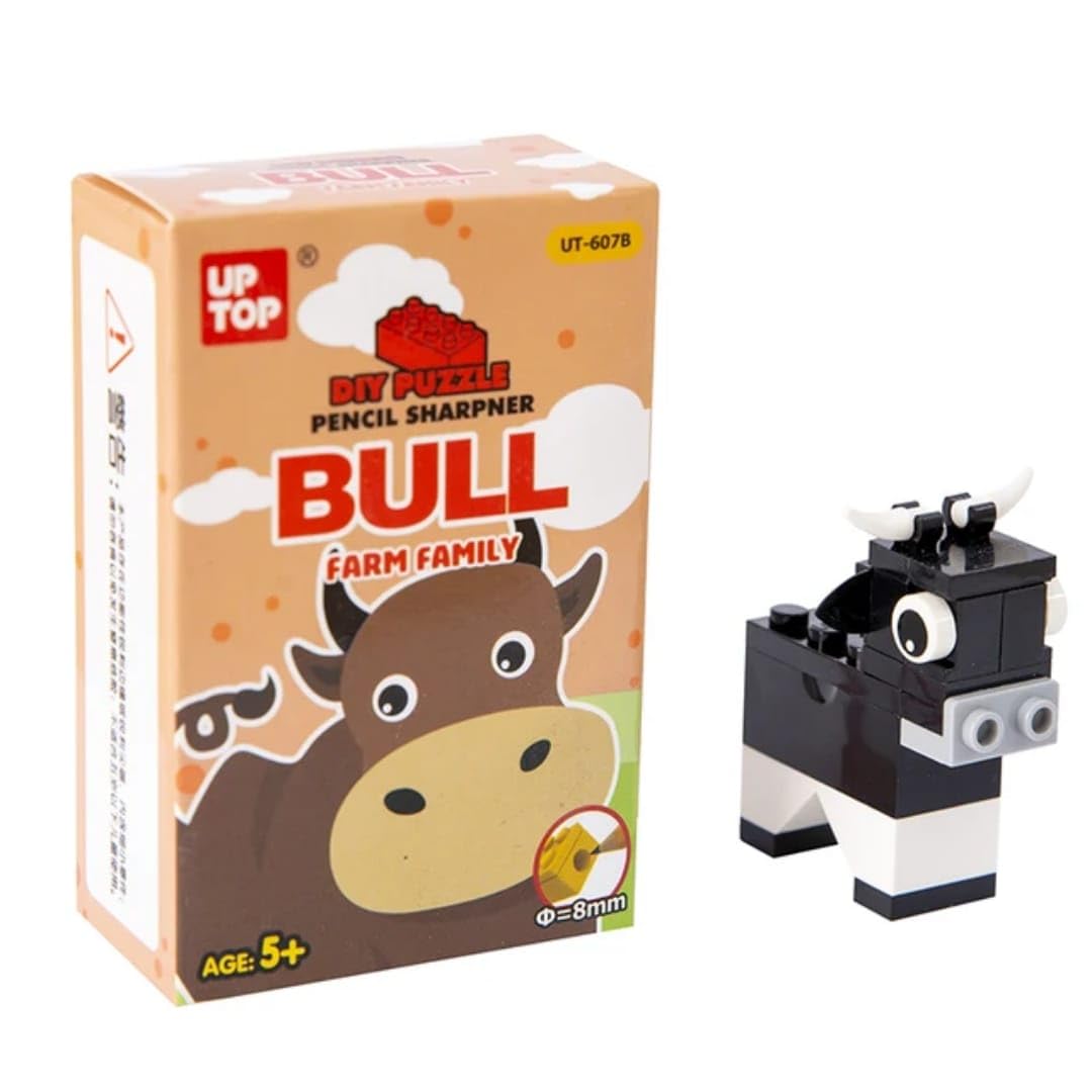 TERA 13 Pencil Sharpener for Kids, Pencil Sharpeners, Stationery Puzzle Blocks Assemble DIY for Kids Boys and Girls Birthday Gift, Pencil Sharpener for School, Student, Animal DIY Sharpener (3 pcs) - Image 5 thumbnail