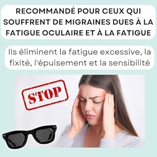 BATES - Lunettes Stenope Made in Italy, Lunettes à Grille Stenopeiques pour Hommes et Femmes, Lunette de Repos Disponible Dans Différents Styles et Couleurs, Produit Entièrement en Italie