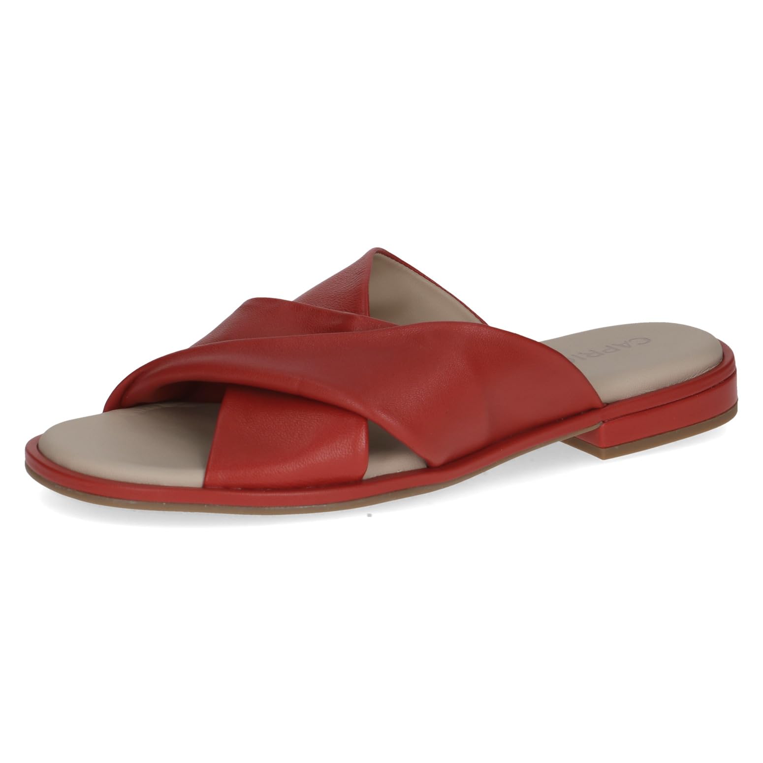 Caprice Women's Leather Sandal, Red (RED Nappa), 6.5 UK
