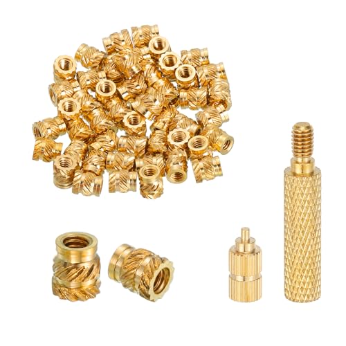 uxcell 50 ˂݃CT[g ͂񂾂ă`bvvXc[t M2.5 x 5mm H x 4mm OD ^J gbN[bgibg q[gZbgCT[g ߍ݃ibg 3DvgvX`bNip