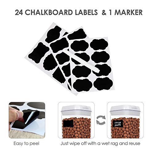 image for Airtight Food Storage Containers, Vtopmart 6 Pieces Medium BPA Free Pl